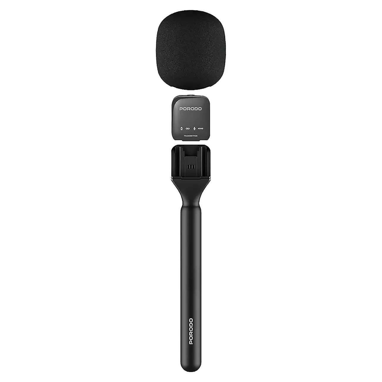Porodo 2.4GHz BT Microphone with Transmitter & Receiver Noise Reduction - Linkphones Center
