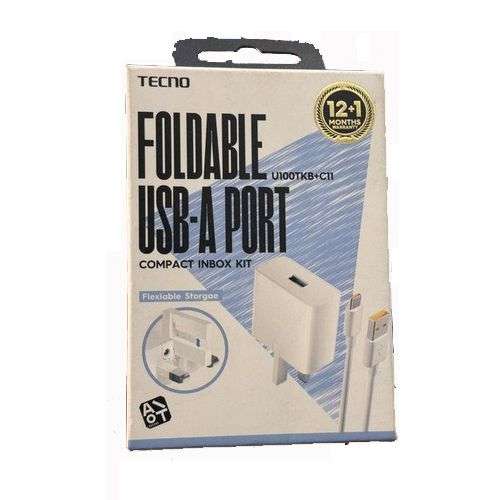 Tecno 18W Charger Type C (U180TKB+C11) - Linkphones Center